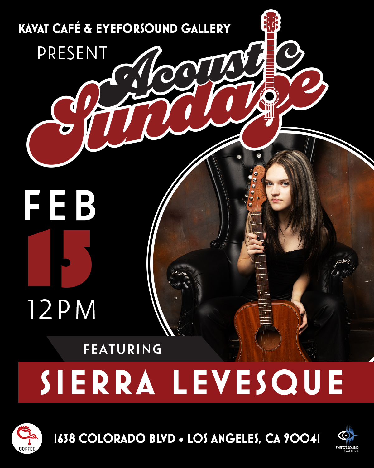 ACOUSTIC SUNDAZE @ KAVAT CAFÉ / EYEFORSOUND GALLERY