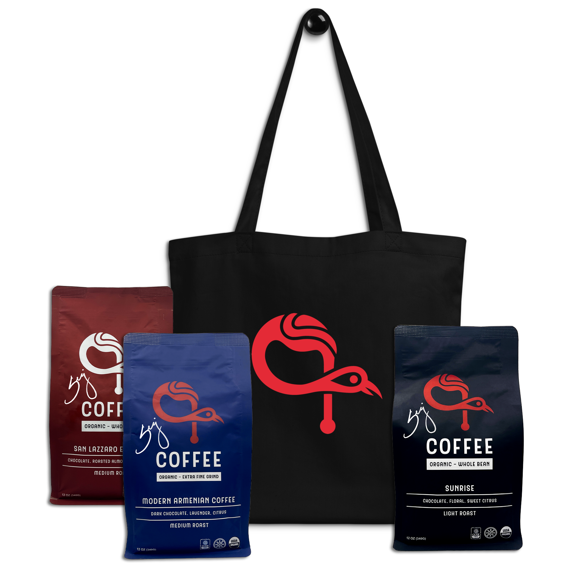 Kavat Trio and Tote (Coffee Bag Set Signed by Serj Tankian Kavat Trio and Tote (Coffee Bag Set Signed by Serj Tankian