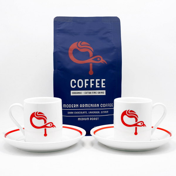 Armenian Coffee & ԳAVAT Cup Set (Medium Roast) - kavatcoffee
