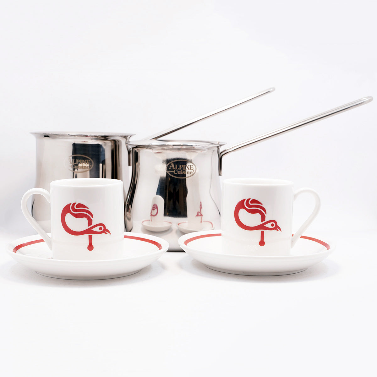 Signature ԳAVAT Coffee Cup & Saucer Set W/ Stainless Steel Coffee Pot -  kavatcoffee